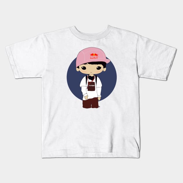 Cute little Yuki Kids T-Shirt by cutedrivers